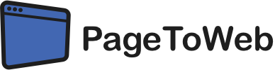 page to web logo